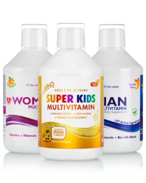 Pachet family cu multivitamine lichide pt femei barbati si copii