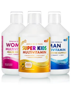 Pachet Family cu Multivitamine Lichide pt Femei Barbati si Copii