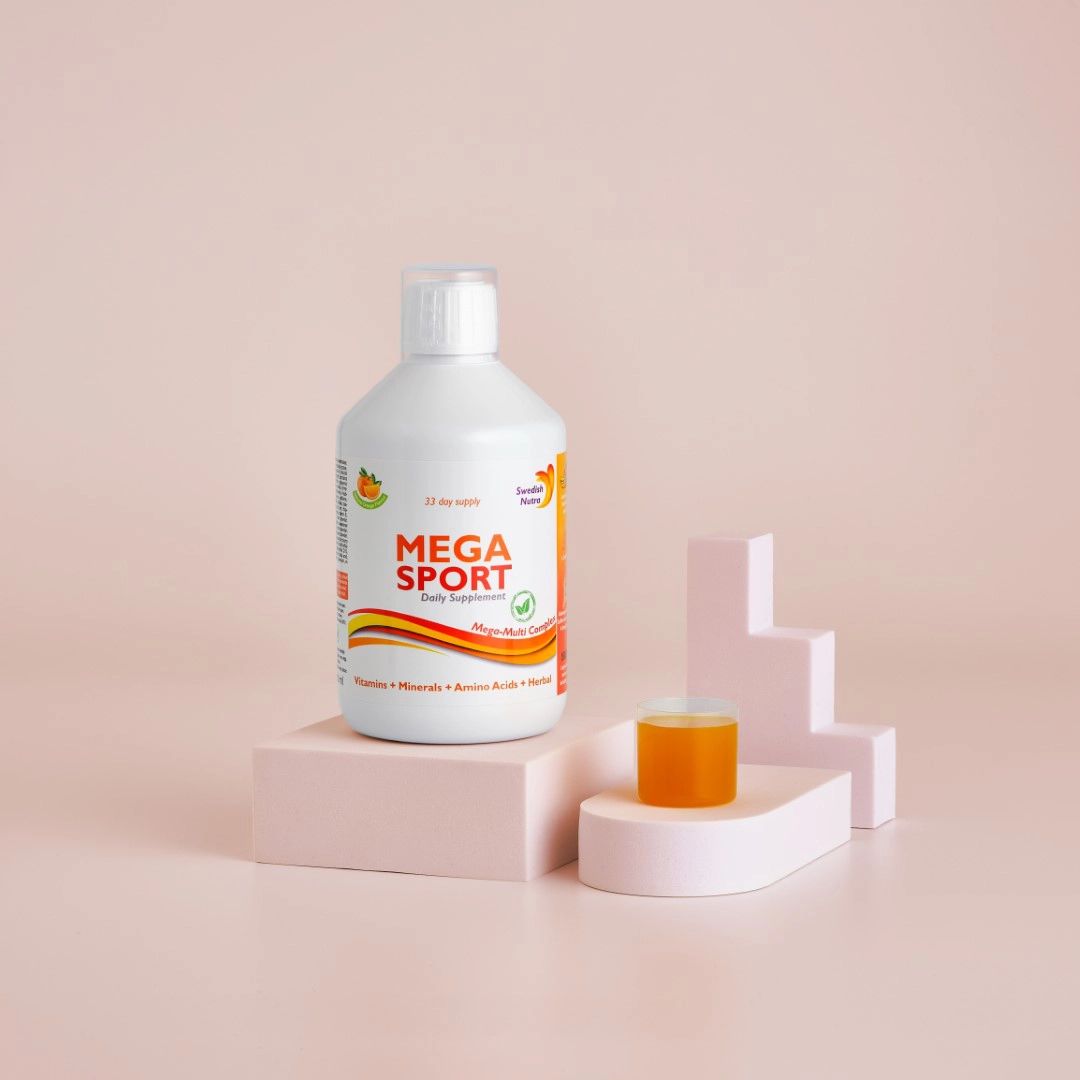 Mega sport - complex lichid cu aminoacizi 1500mg + vitamine + minerale + verdeturi1