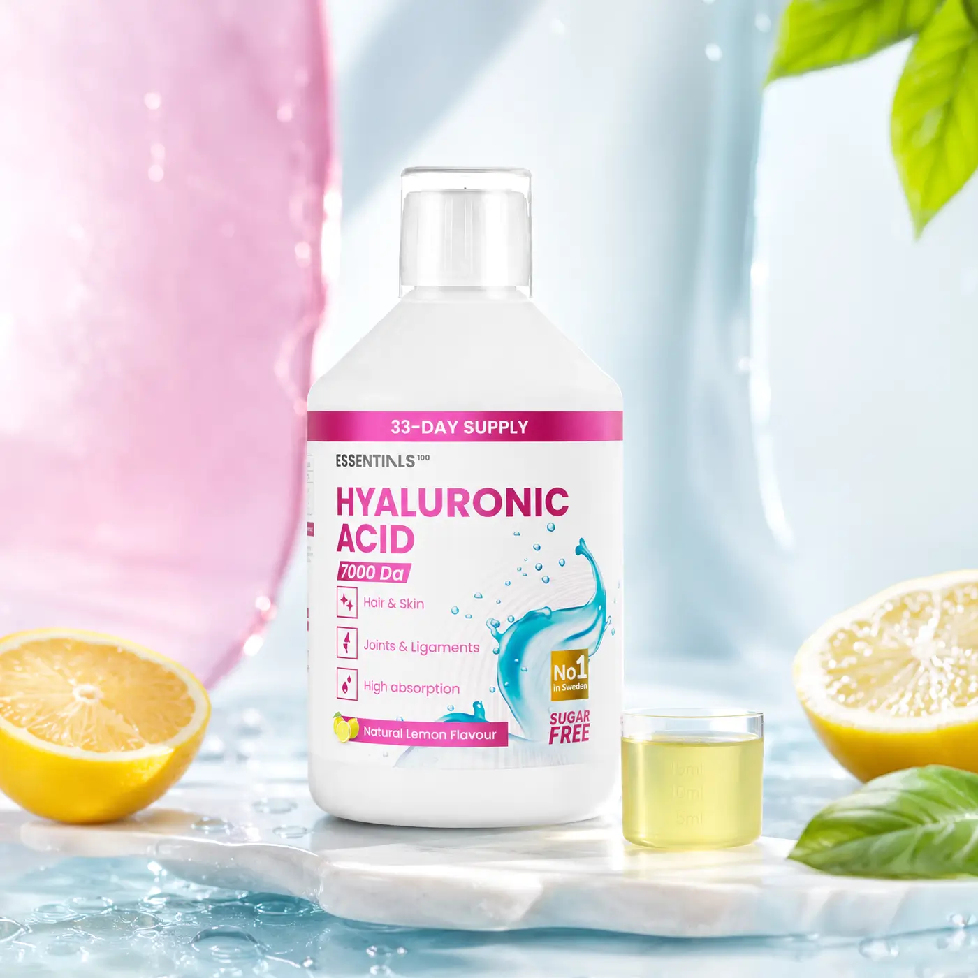 Acid hialuronic lichid cu 100 mg - cu 500 ml Acid hialuronic lichid cu 100 mg - cu 500 ml