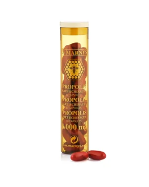 Propolis 1000 mg (propoleo) + echinacea pentru imunitate și scurtarea perioadelor de gripă și răceală - 30 capsule - imagine 3