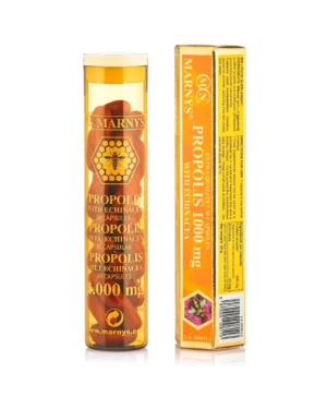 Propolis 1000 mg (propoleo) + echinacea pentru imunitate și scurtarea perioadelor de gripă și răceală - 30 capsule