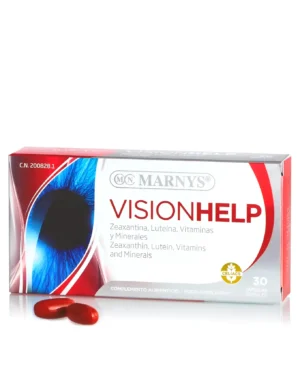Visionhelp cu luteină + zeaxanthină + beta-caroten + afine + 12 ingrediente pentru îmbunătățirea și sănătatea vederii – 30 gelule