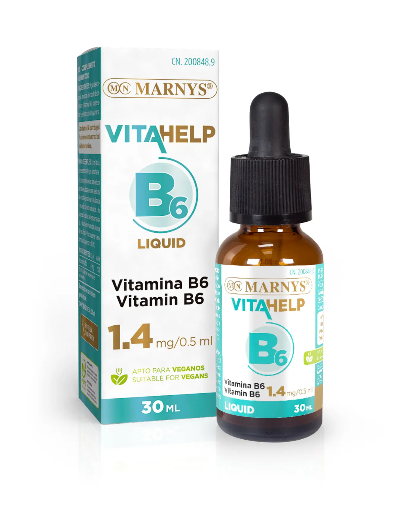 vitamina b12 Vitamina B6 Lichidă (Piridoxină) – Produs Vegan – 30 ml