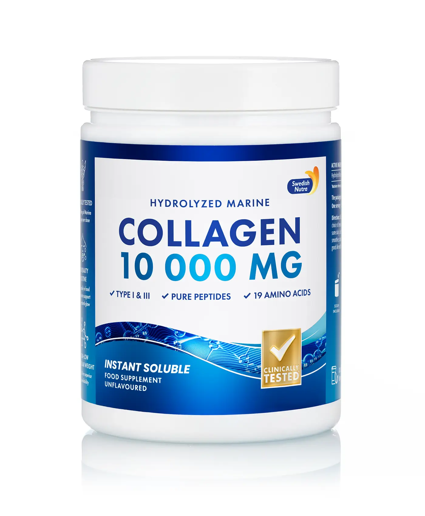 Fish colagen hidrolizat pulbere tip 1 si 3 cu 10. 000mg