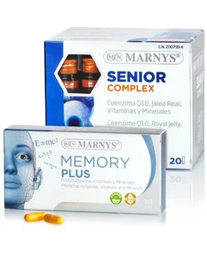 Pachet pentru vârstnici – energie, vitalitate și îmbunătățirea funcțiilor cognitive: senior complex + memory plus capsule