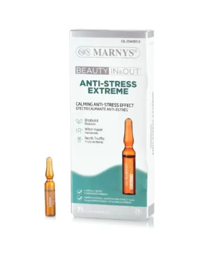 ANTI-STRESS EXTREME cu Hamamelis + Trufe + Bisabolol pentru Calmarea Pielii Iritate – Cutie cu 7 Fiole pentru 14 Zile de Tratament