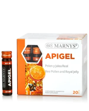 Apigel – lăptișor de matcă + polen de albine – reducerea oboselii, energie, imunitate, reglare apetit – 20 fiole
