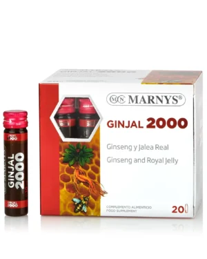 Ginjal 2000 cu lăptișor de matcă + ginseng + vitamina c pentru energie, vitalitate, rezistență și protecție imunitară – 20 fiole