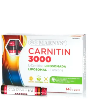 CARNITIN 3000 – L-Carnitină Lipozomală cu 3000 mg – Produs Vegan – 14 Fiole