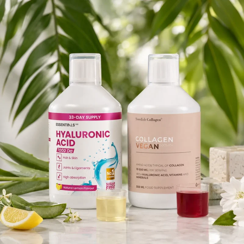 Pachet ingrijire ten cu colagen vegan acid hialuronic