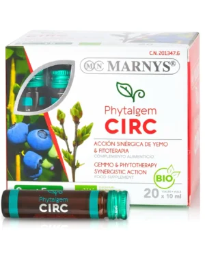 Phytalgem circ – complex cu 7 plante pentru îmbunătățirea circulației și combaterea senzației de picioare obosite – produs bio – 20 fiole