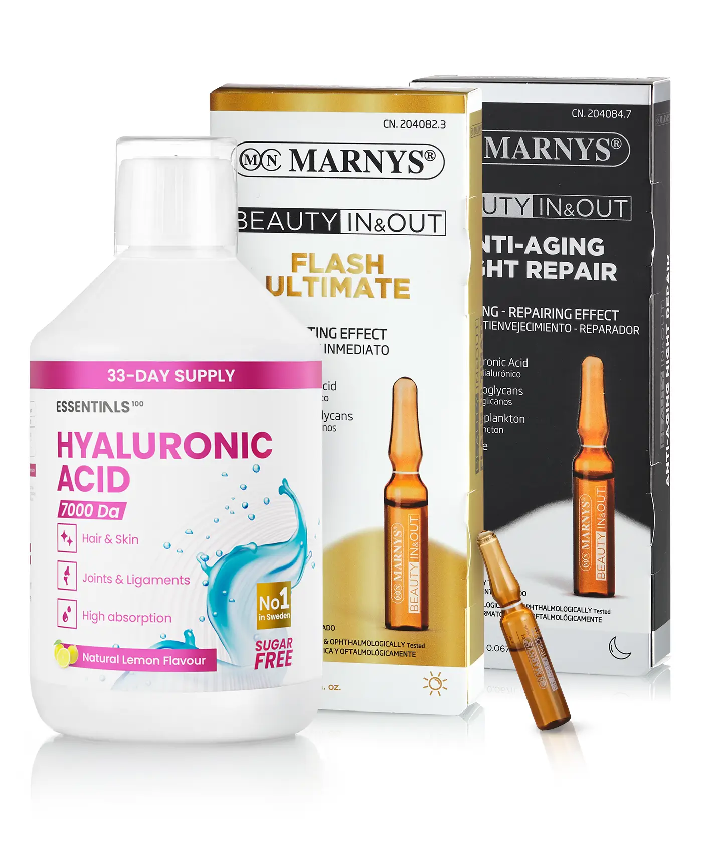Super pachet complex hidratare intensa acid hialuronic flash ultimate anti aging night repair