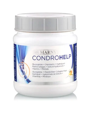 CONDROHELP cu Colagen Marin Hidrolizat 5000mg + Glucozamină + Condroitină + Acid Hialuronic + Vitamina C + Cupru + Mangan - Formulă pentru Sistemul Osos, Articulații, Tendoane, Cartilaje 350g