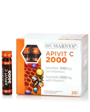 Apivit c 2000 – lăptișor de matcă + vitamina c – energie, imunitate, reducerea oboselii – 20 fiole - imagine 3