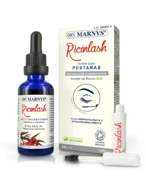 Ricinlash – ulei de ricin organic pentru stimularea creșterii genelor – vegan – sticlă cu 50 de ml