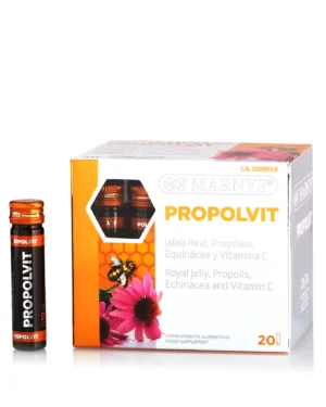 Propolvit + laptisor de matca, propolis, echinaceea si vitamina c pentru imunitate si energie – produs bio – 20 fiole