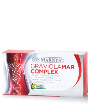 Graviolamar complex cu graviola + extract de pin + broccoli + glutation + vitamina e + vitamina b6 pentru imunitate, energie si reducerea oboselii – produs vegan – cutie cu 60 capsule - imagine 2