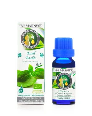 Busuioc (basil) 15ml, ulei esential marnys, 100% natural si pur, chemotipat (ocimum basilicum)