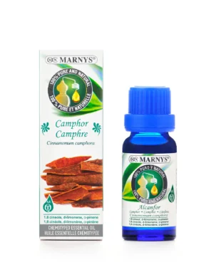 Camfor 15ml, Ulei Esential MARNYS, 100% Natural si Pur, Chemotipat (cinnamomum camphora)