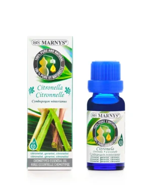Citronella 15ml, Ulei Esential MARNYS, 100% Natural si Pur, Chemotipat (cymbopogon winterianus)
