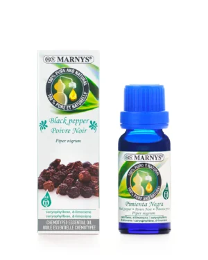 Piper Negru (black pepper) 15ml, Ulei Esential MARNYS, 100% Natural si Pur, Chemotipat (piper nigrum)