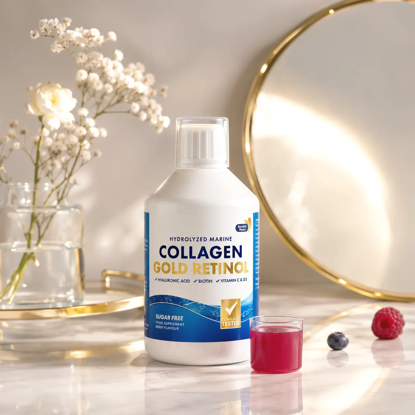 Colagen marin gold retinol fara zahar -lichid, hidrolizat tip 1 si 3 cu 10. 000 mg Colagen marin gold retinol fara zahar -lichid, hidrolizat tip 1 si 3 cu 10. 000 mg