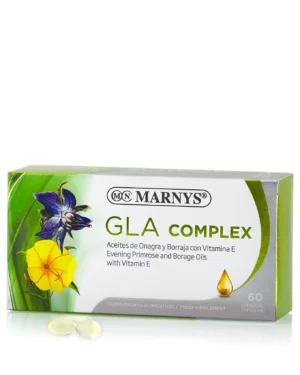 GLA Complex – Ulei de Borage + Ulei de Primula + Vitamina E pentru tenul matur cu aspect imbatranit – Produs vegan - 60 gelule