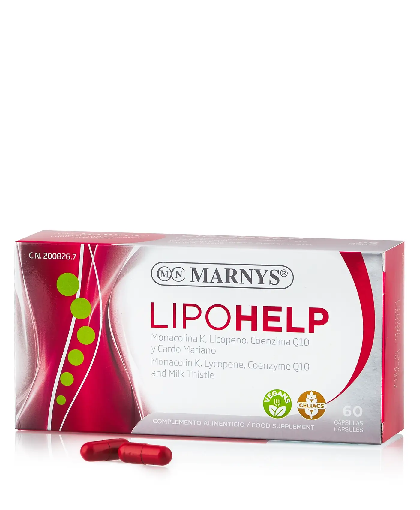 Lipohelp pentru sanatatea inimii si a sistemului cardiovascular – produs vegan – 60 capsule
