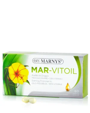 MAR-VITOIL – Ulei de Luminita noptii si Vitamina E naturala pentru imunitate, inima si piele radianta – Produs vegan – 60 gelule