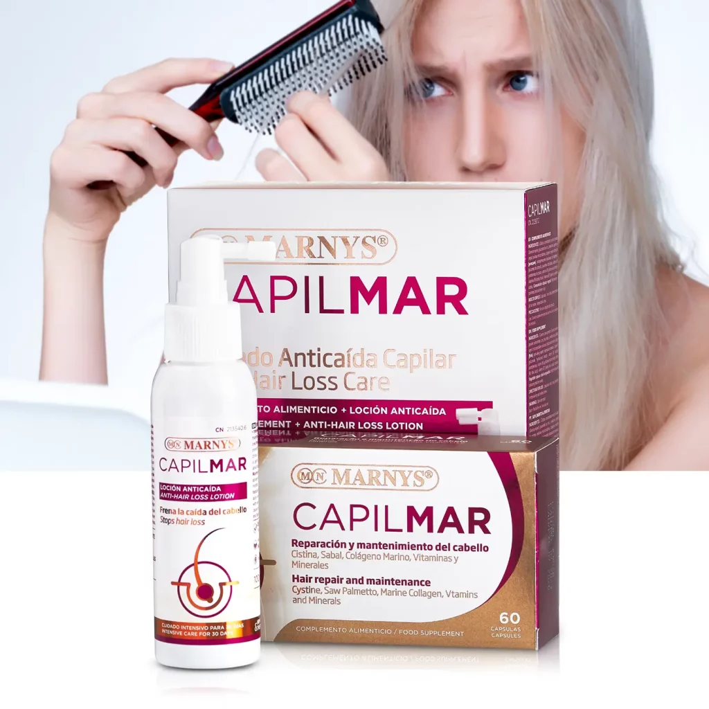 Tratament complet impotriva caderii parului – capilmar capsule + capilmar lotiune