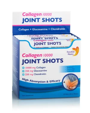 Joint shots - 30 shots - colagen lichid hidrolizat de tip 1, 2 și 3 cu 10. 000mg + glucozamină sulfat + msm + condroitină + turmeric + ceai verde + vitamina b12, c și d3