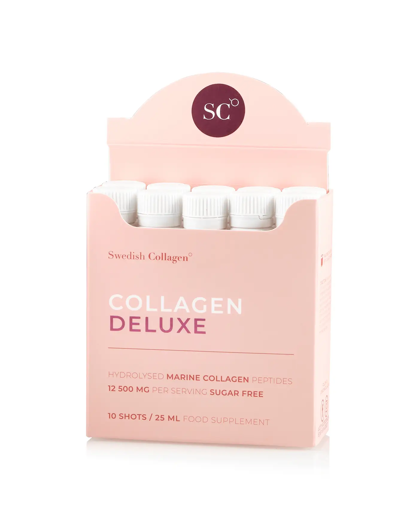 Colagen deluxe 10 shots travel pack – colagen marin hidrolizat lichid cu 12. 500 mg la doza zilnica - cutie