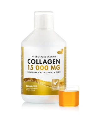 Colagen Hidrolizat Lichid 15000 Mg Tip 1 si 3 Super Concentrat - Sticla 500 ml