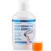 Essentials 100 - Glucosamine Max cu Glucozamina 1600 mg + Condroitina 100 mg + MSM 100 mg + Colagen Hidrolizat + Acid Hialuronic 10 mg + Vitaminele A, C, D3 si B12 – Formula pentru articulatii, cartilaje, oase, tendoane – Sticla cu 500 ml