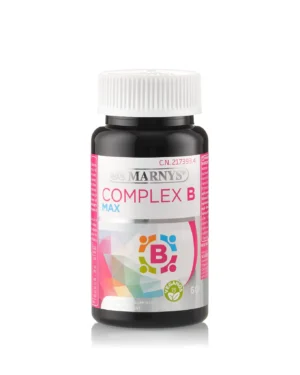 Complex b max cu 8 vitamine pentru energie, inima, creier si imunitate – flacon 60 capsule