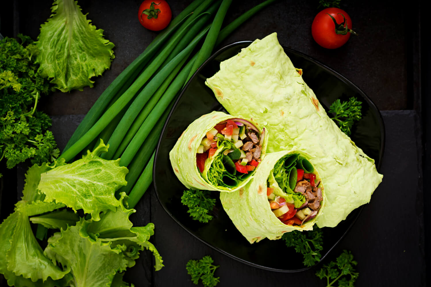 Wrap cu salata Wrap cu salata