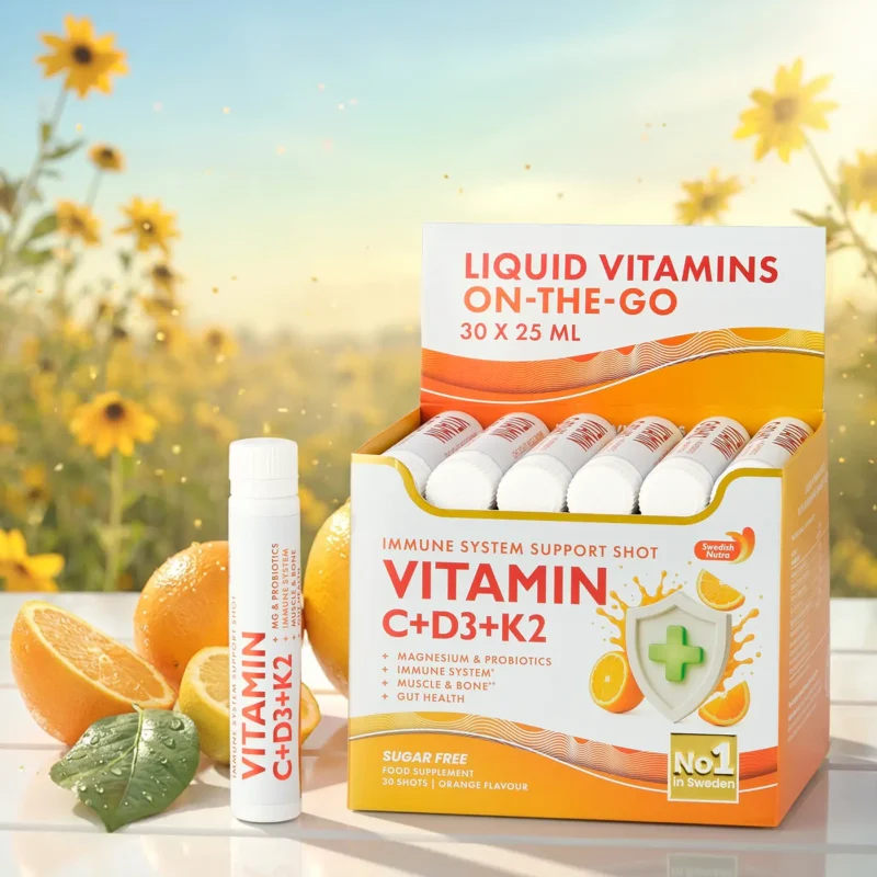 Ce face fiecare ingredient din formula din vitamina c+d3+k2 - 30 fiole