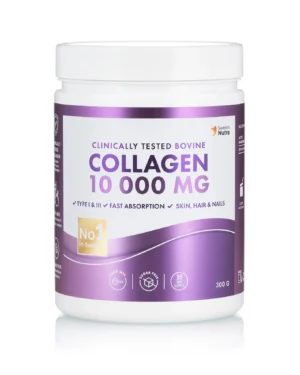 Colagen Hidrolizat Pulbere 10.000Mg Tip 1 si 3 Super Concentrat (Par, Piele, Unghii, Articulatii) - 300g