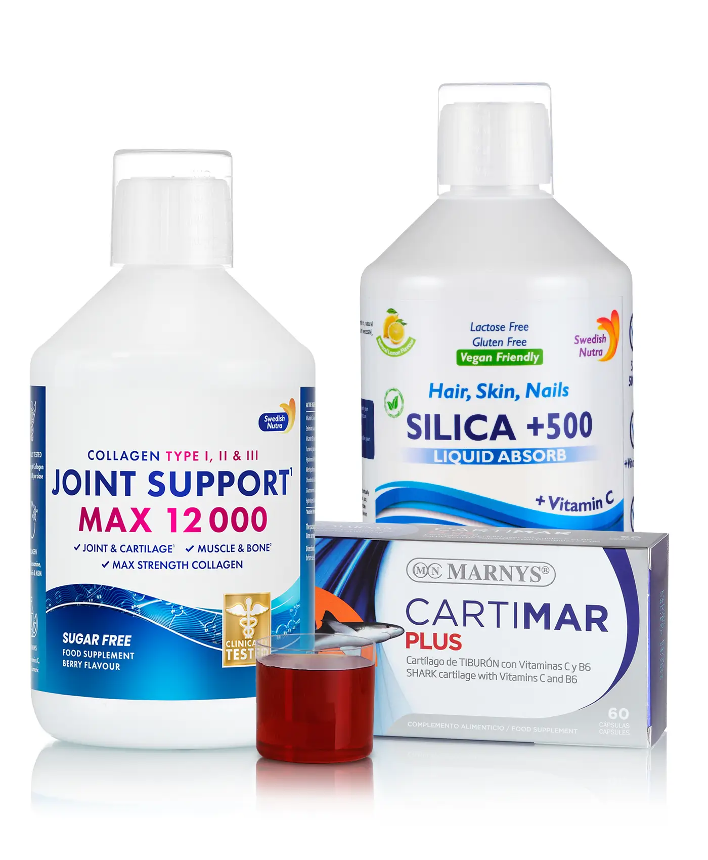 Cartilaje sănătoase – trio regenerare cu joint support max, siliciu si cartimar plus