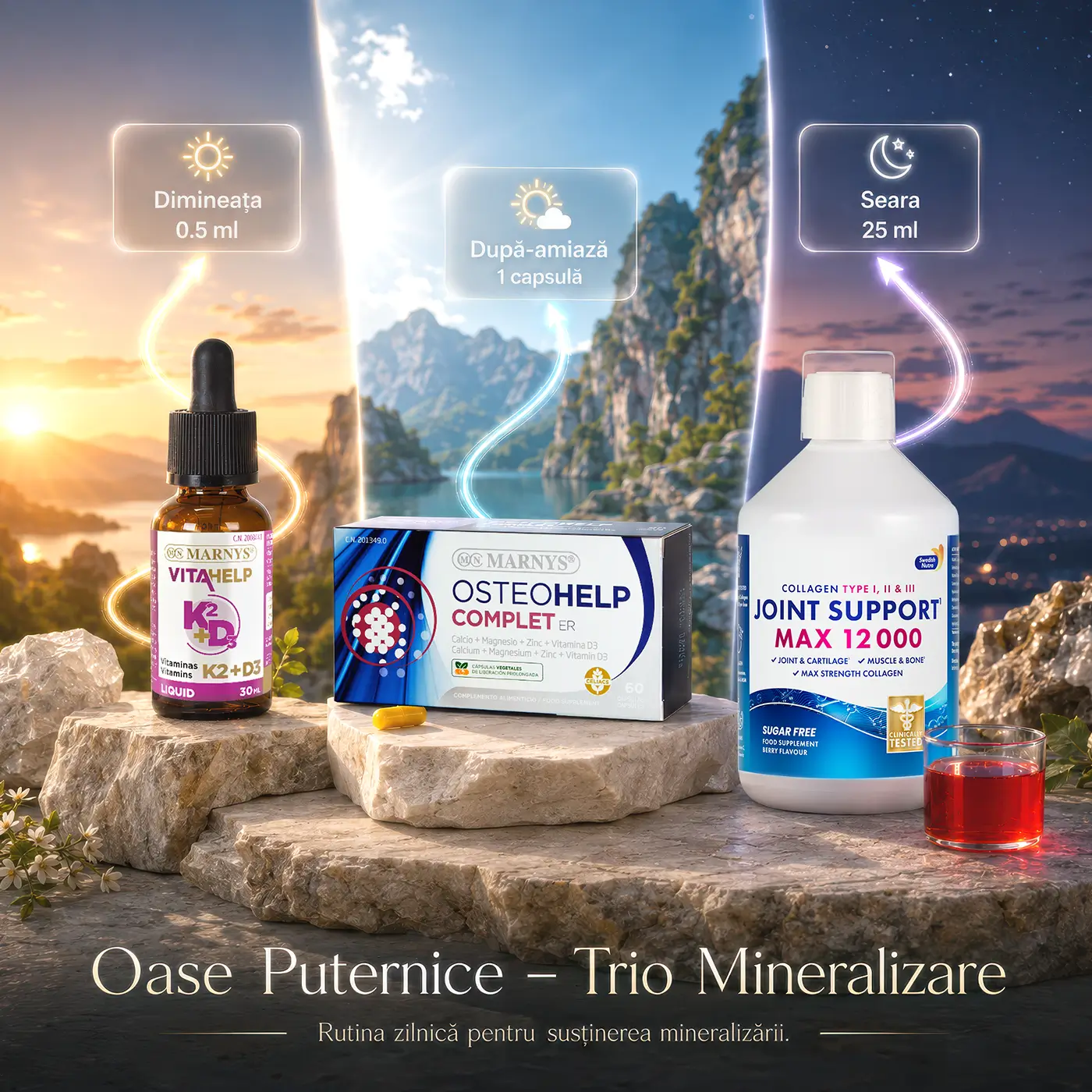 Oase puternice – trio mineralizare administrare