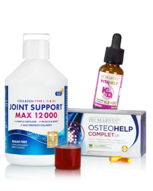 Oase Puternice – Trio Mineralizare cu Joint Support Max, Osteohelp Complet si Vitamina K2+D3