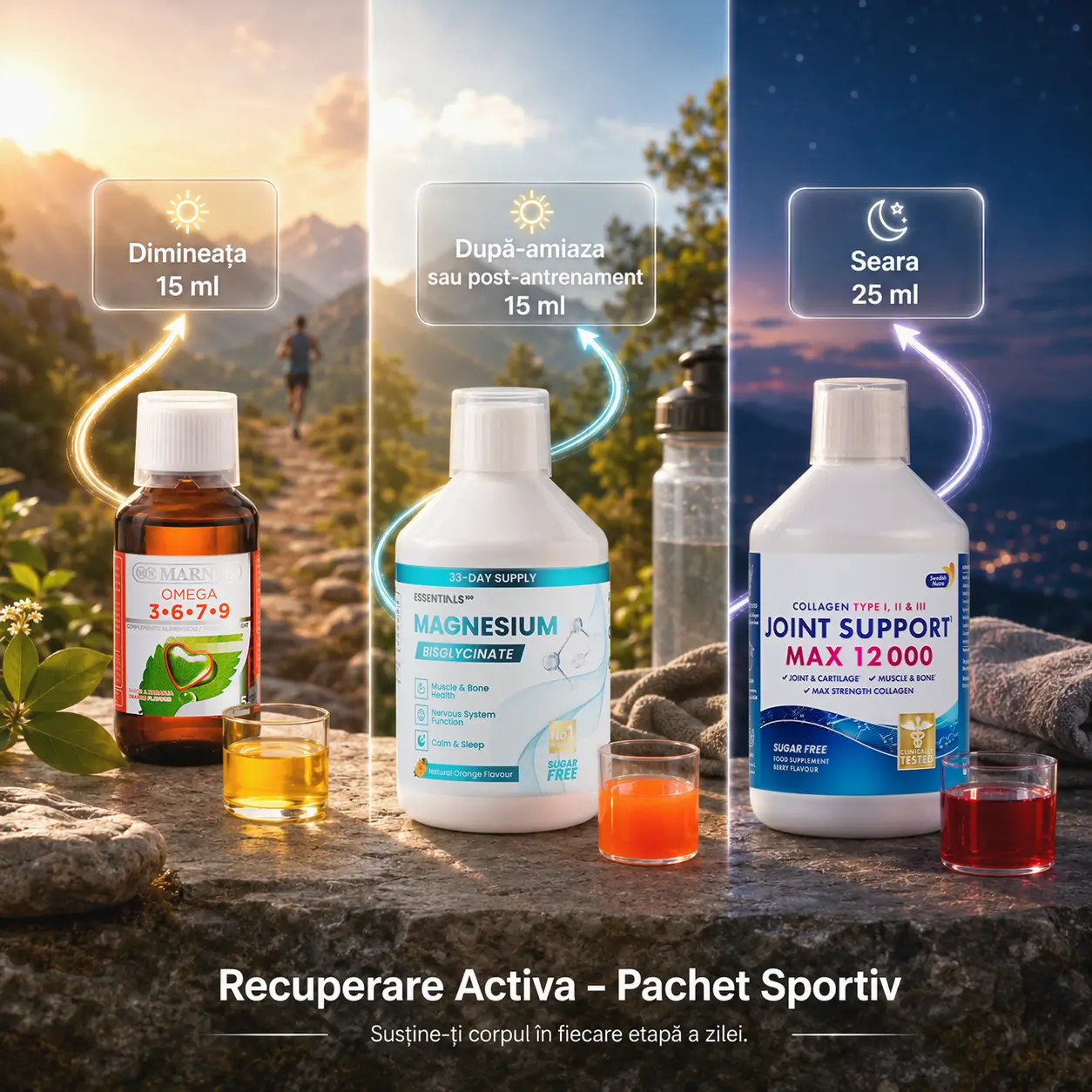 Recuperare activă – pachet sportiv administrare