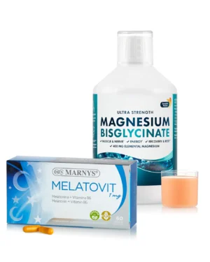 Somn Profund – Duo Avansat cu Triptofan și Melatonină - Melatovit 60 capsule + Magneziu 4000 mg - 500 ml