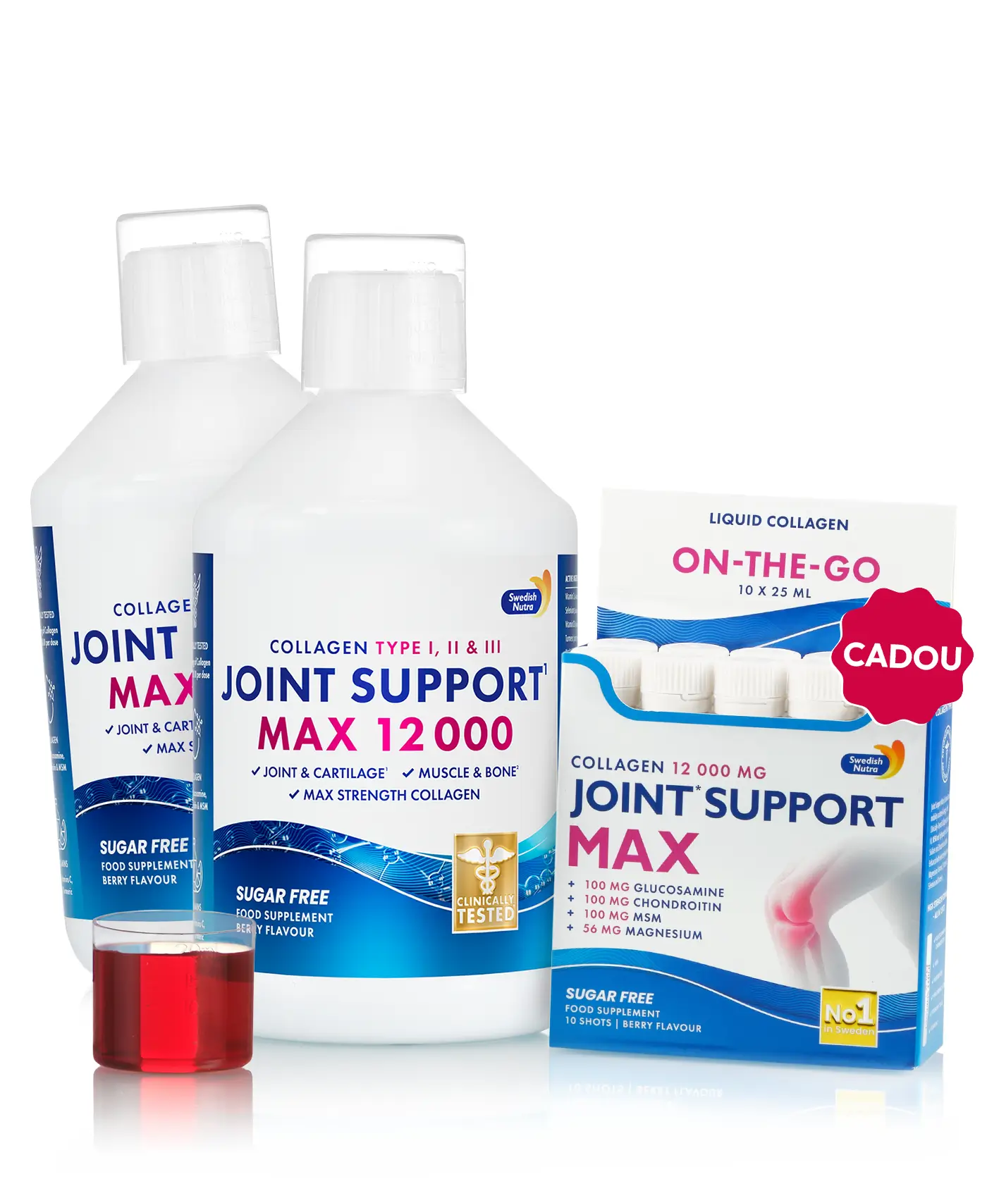 Flash articulații premium - 2× joint support max 500ml + 10 fiole cadou