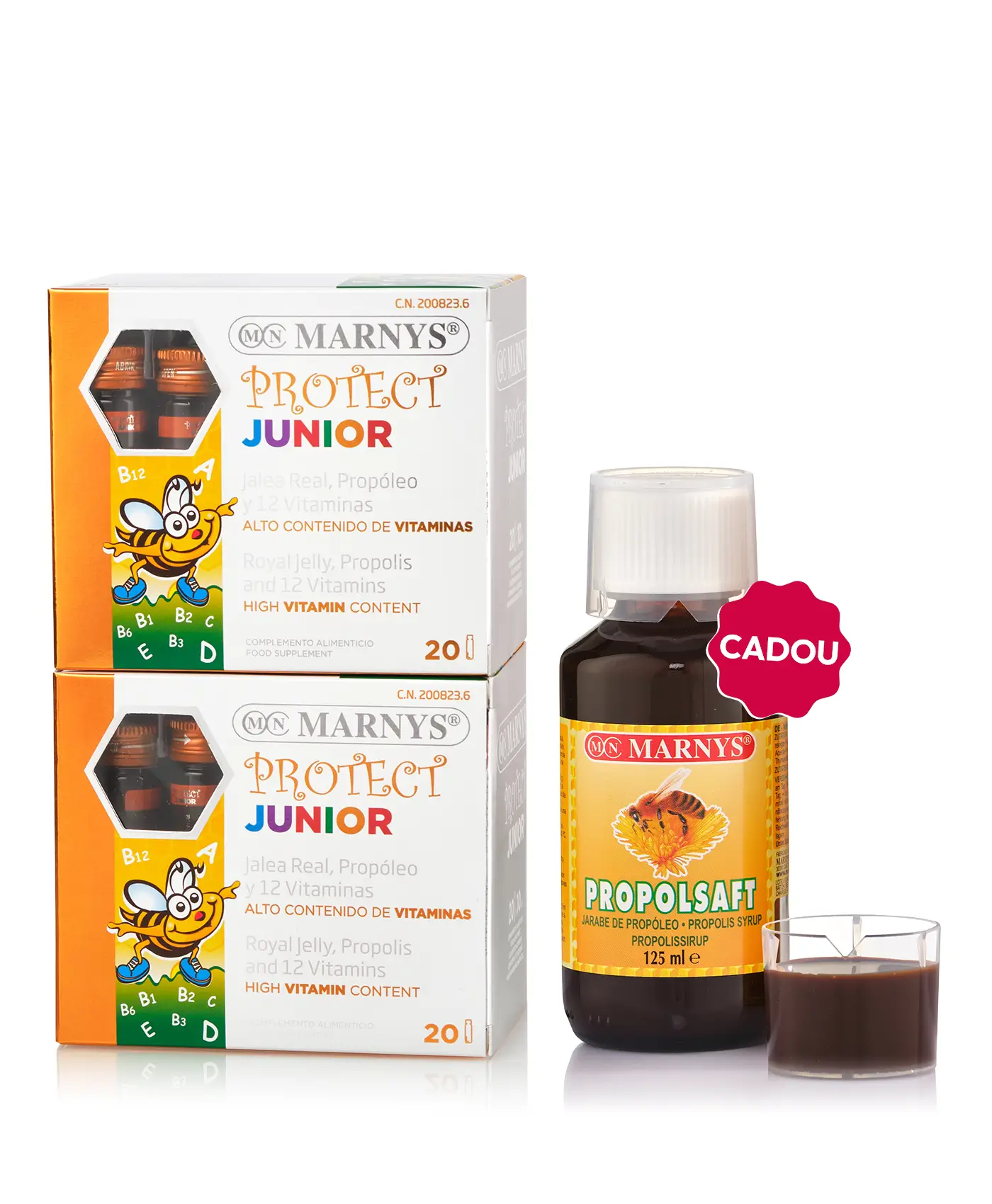 Flash copii - 2 cutii × protect junior + cadou propolsaft 125 ml