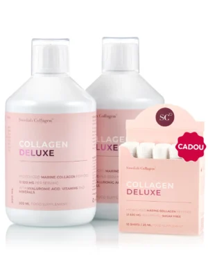 Flash Deluxe - 2 sticle × Collagen Deluxe 500ml + Cadou Travel Pack 10 Shots