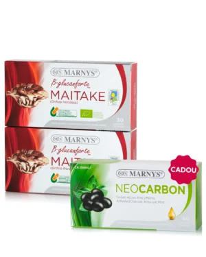 Flash Maitake - 2 cutii × Maitake Bio + Cadou Neocarbon (cărbune activ + anason + mentă)
