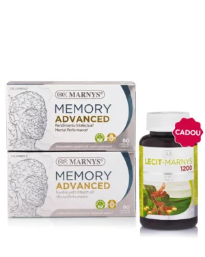 Flash Memorie Avansată - 2 cutii × Memory Advanced (Rodiola + Bacopa + Citicolina) + Cadou Lecitină 1200mg