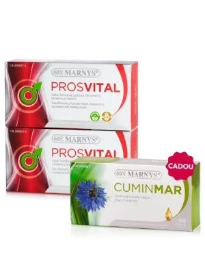 Flash Prostată - 2 cutii × Prosvital 11 ingrediente + Cadou Cuminmar Ulei de Chimen Negru